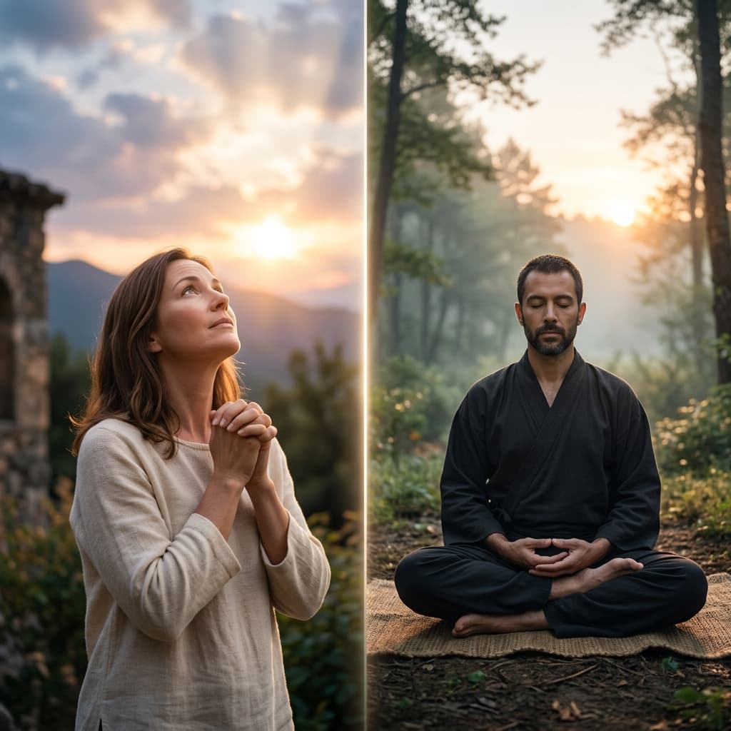 The Difference Between Meditation and Prayer: A Spiritual Analysis